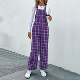 Casual Pants Plaid Spaghetti Straps Jumpsuit